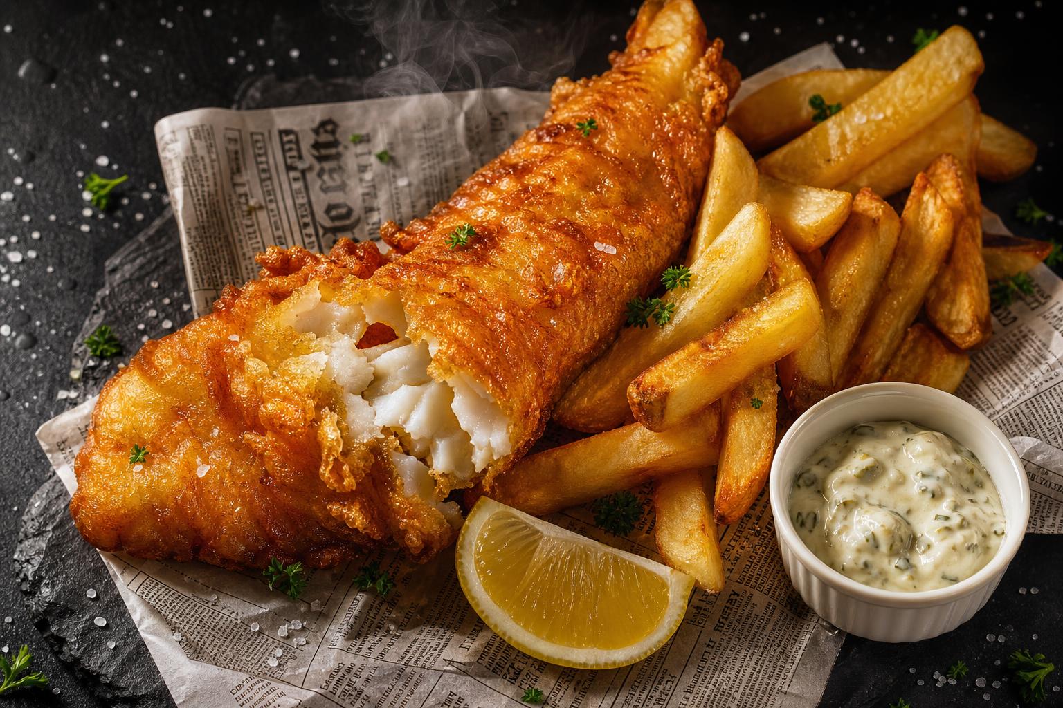 Fish & chips croustillant